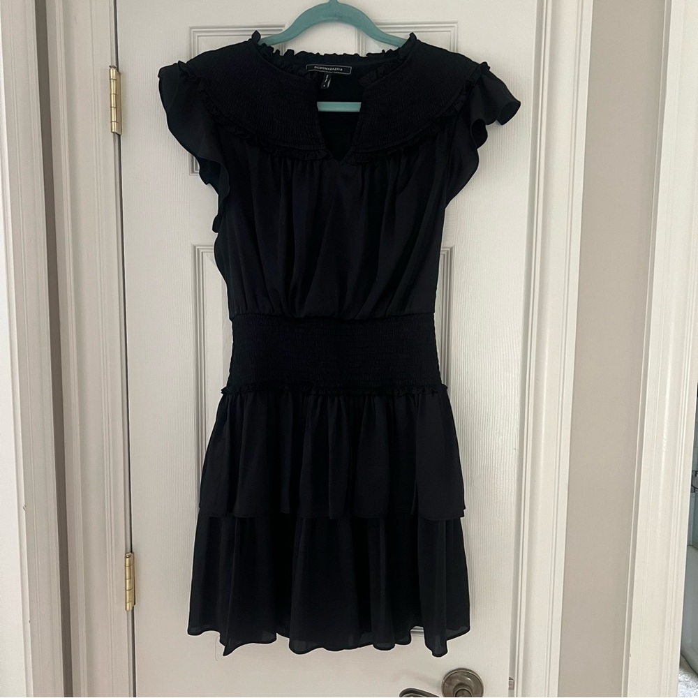 Bcbgmaxazria tired ruffle dress small - Picture 5 of 12
